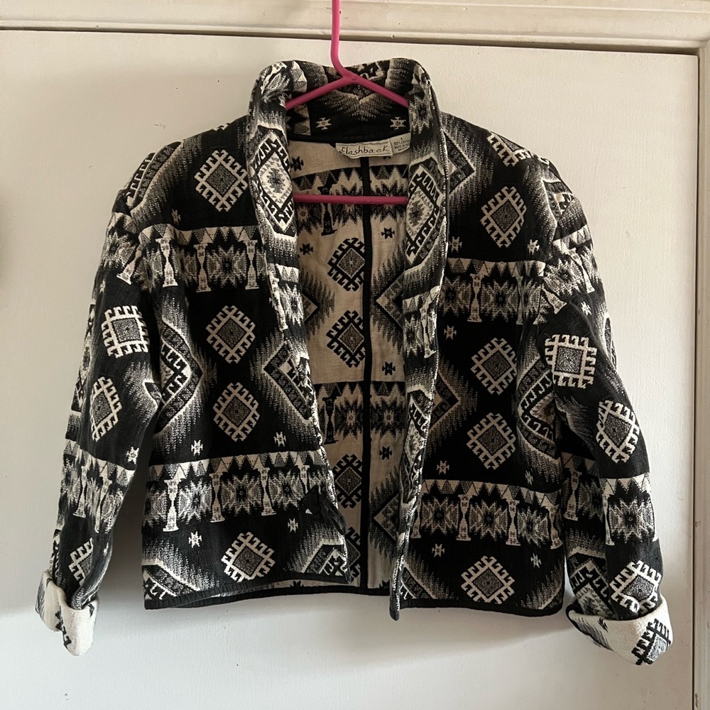 Tribal print cotton jacket